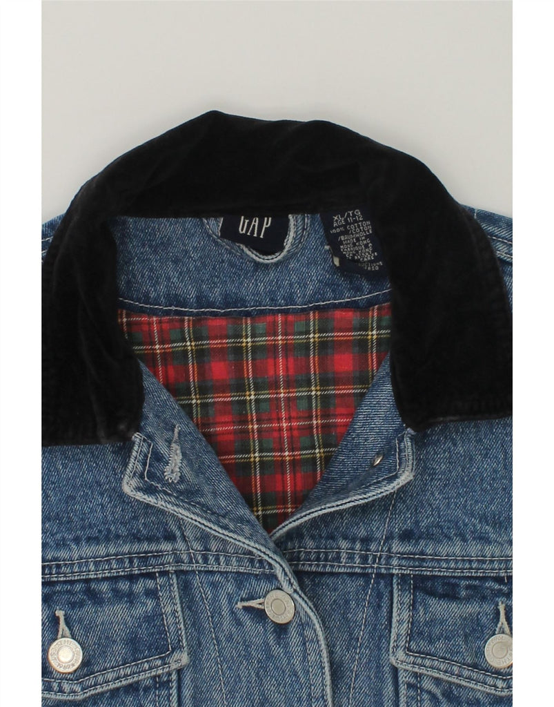 GAP Girls Denim Jacket 11-12 Years XL  Blue Cotton | Vintage Gap | Thrift | Second-Hand Gap | Used Clothing | Messina Hembry 