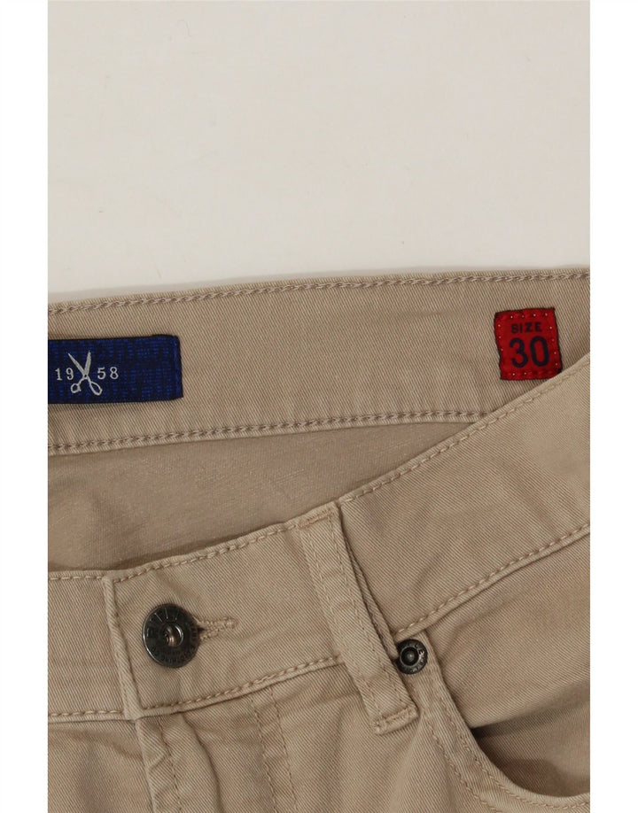 RIFLE Womens Straight Casual Trousers W30 L34 Beige Cotton Vintage Rifle and Second-Hand Rifle from Messina Hembry 
