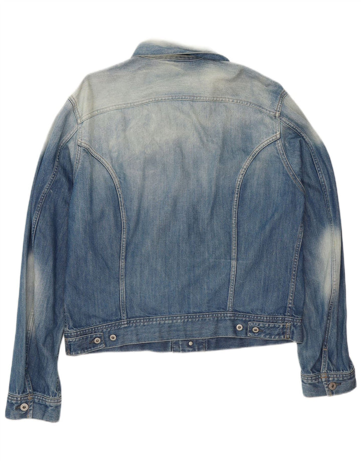Diesel Mens Denim Jacket UK 42 XL Blue Cotton