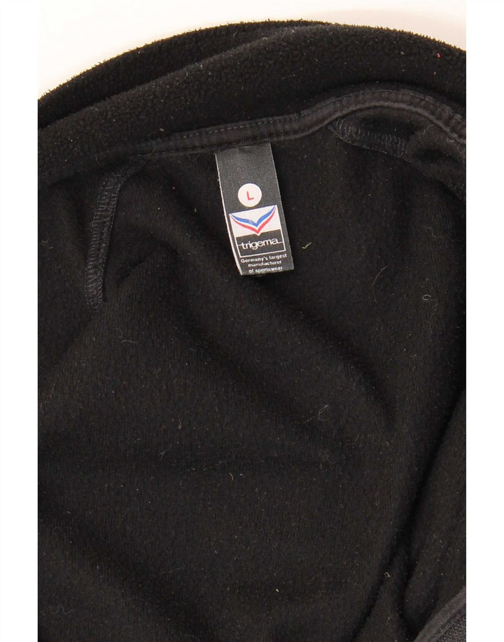 Trigema Womens Fleece Jacket UK 16 Large Black Polyester