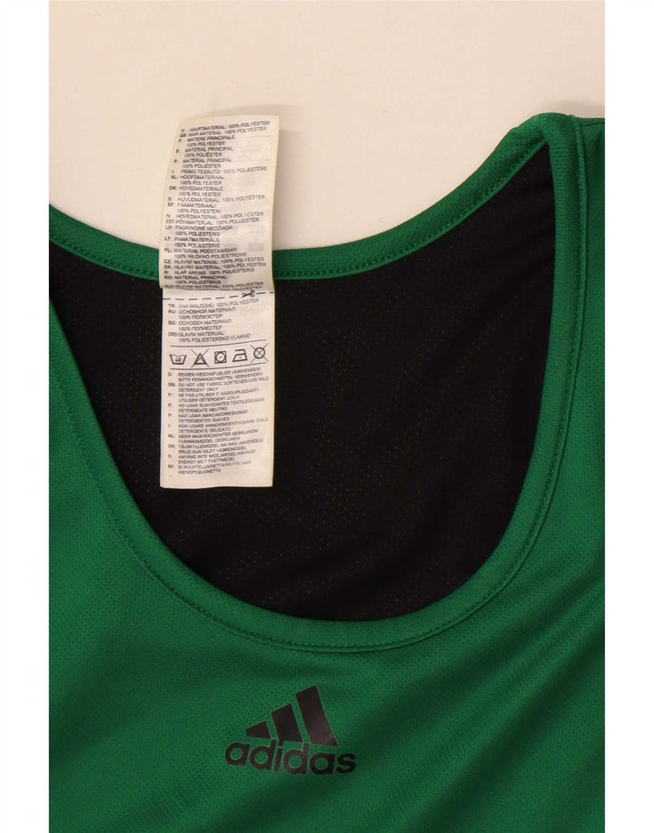 Adidas Mens Vest Top Small Green Polyester