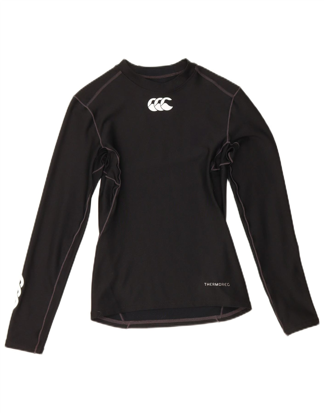 Canterbury Womens Graphic Top Long Sleeve UK 14 Large Black Polyester