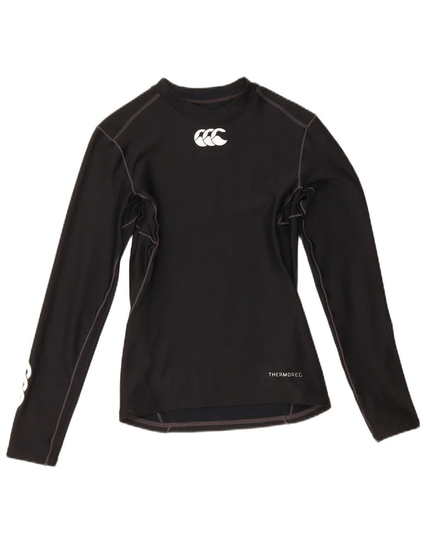 Canterbury Womens Graphic Top Long Sleeve UK 14 Large Black Polyester