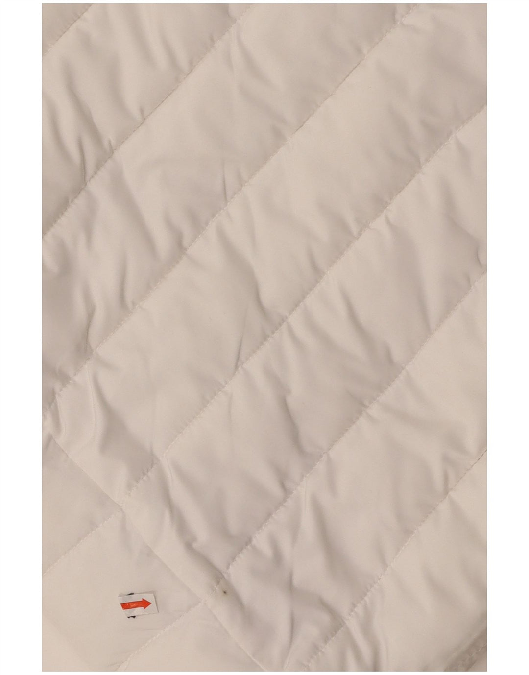 SUPERDRY Womens Hooded Padded Jacket UK 14 Medium White Polyester