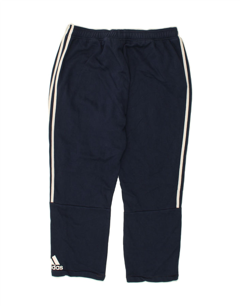 ADIDAS Mens Tracksuit Trousers XL Navy Blue Cotton | Vintage Adidas | Thrift | Second-Hand Adidas | Used Clothing | Messina Hembry 