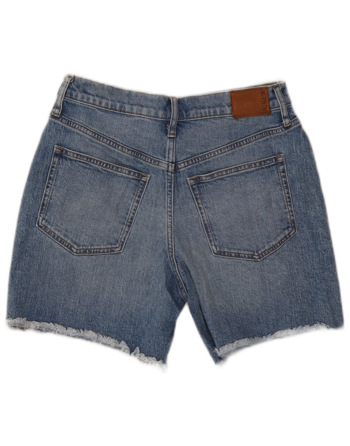 J. CREW Womens Mid Rise Denim Shorts W27 Small Blue Cotton