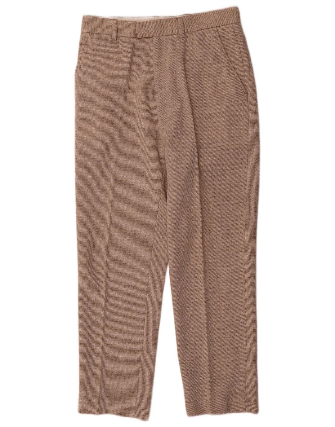 Zara Womens Straight Suit Trousers Small W28 L29 Beige