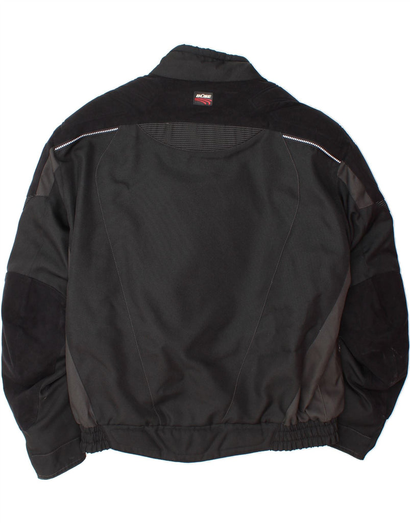 BUSE Mens Racer Jacket UK 40 Large Black Colourblock Polyester Vintage Buse and Second-Hand Buse from Messina Hembry 