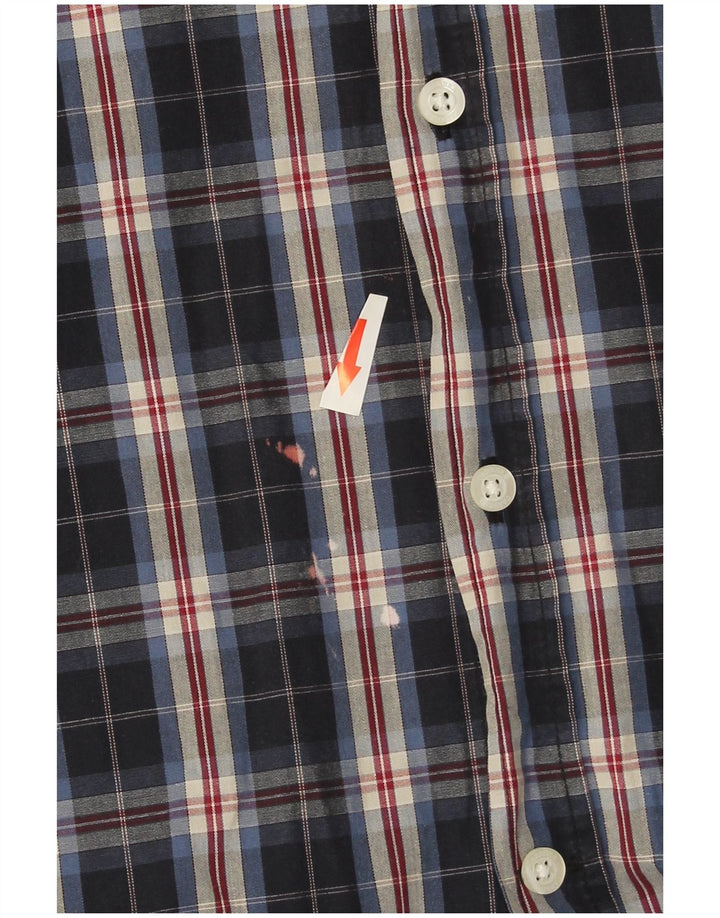 Carrera Mens Shirt 2XL Navy Blue Check