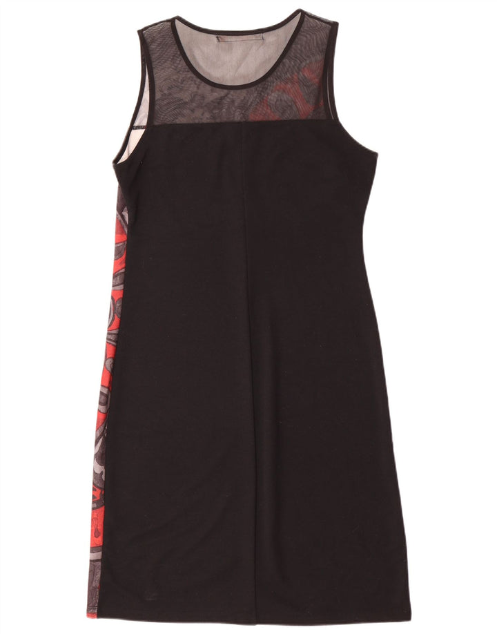 Desigual Womens Sleeveless Sheath Dress UK 18 XL Grey Polyester