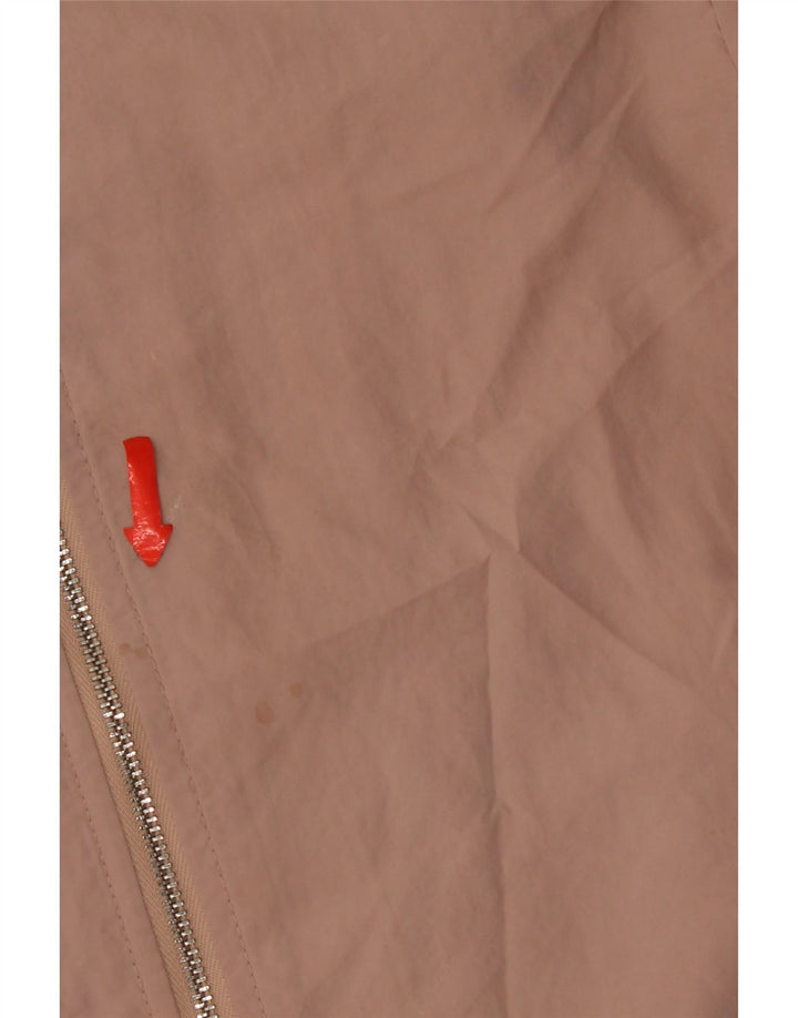 Zara Womens Oversized Bomber Jacket UK 6 XS Pink Polyester