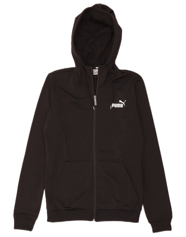 PUMA Mens Zip Hoodie Sweater XS Black Polyester