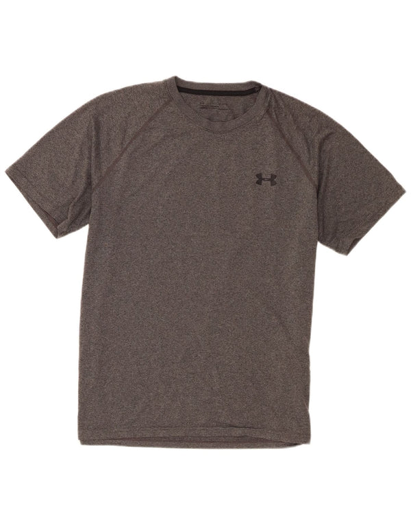 Under Armour Mens T-Shirt Top Large Grey Flecked Polyester