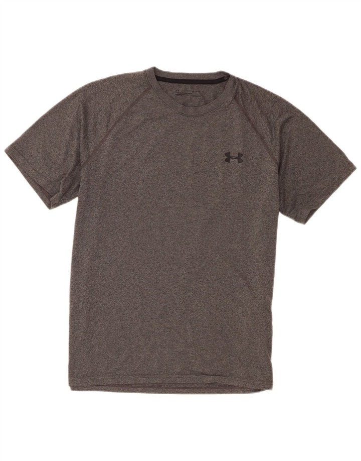 Under Armour Mens T-Shirt Top Large Grey Flecked Polyester