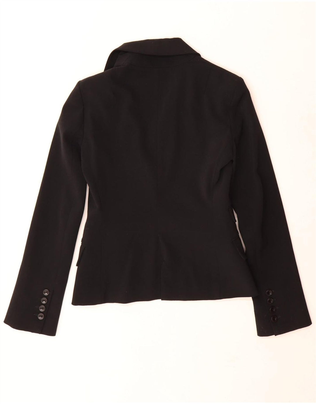 Patrizia Pepe Womens 1 Button Blazer Jacket IT 40 Small Black Wool