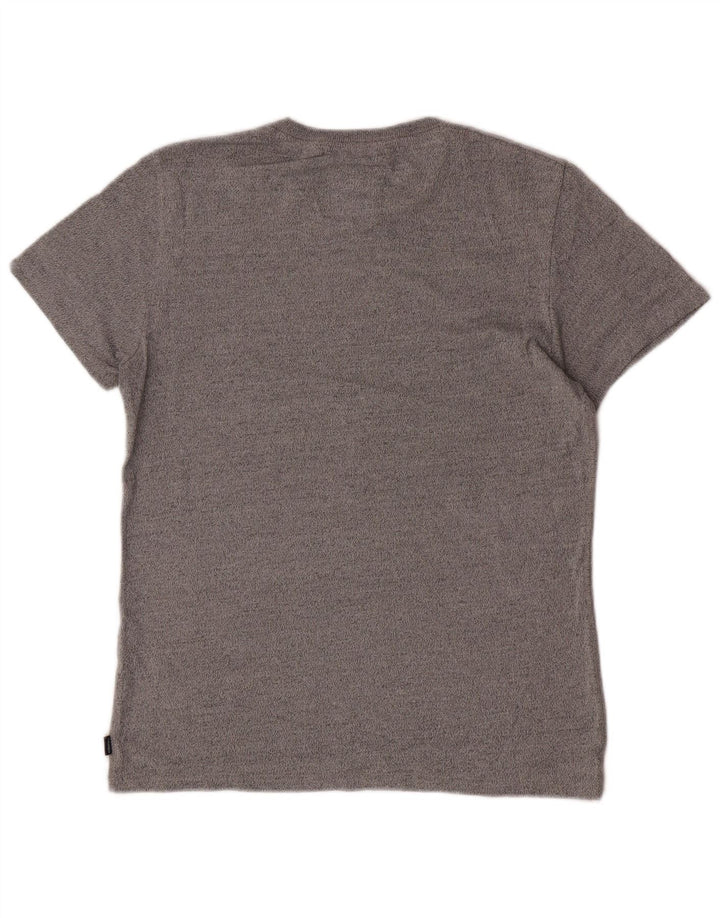 Superdry Mens Graphic T-Shirt Top Large Grey Cotton