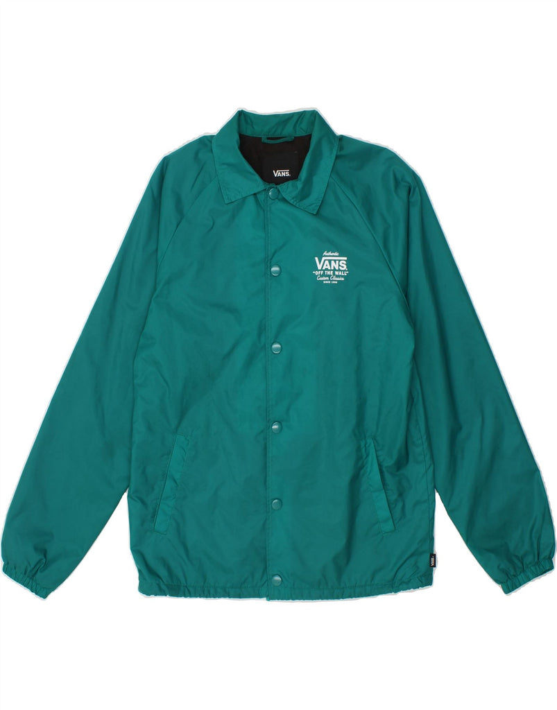 VANS Mens Rain Jacket UK 34 XS Turquoise Nylon Vintage Vans and Second-Hand Vans from Messina Hembry 