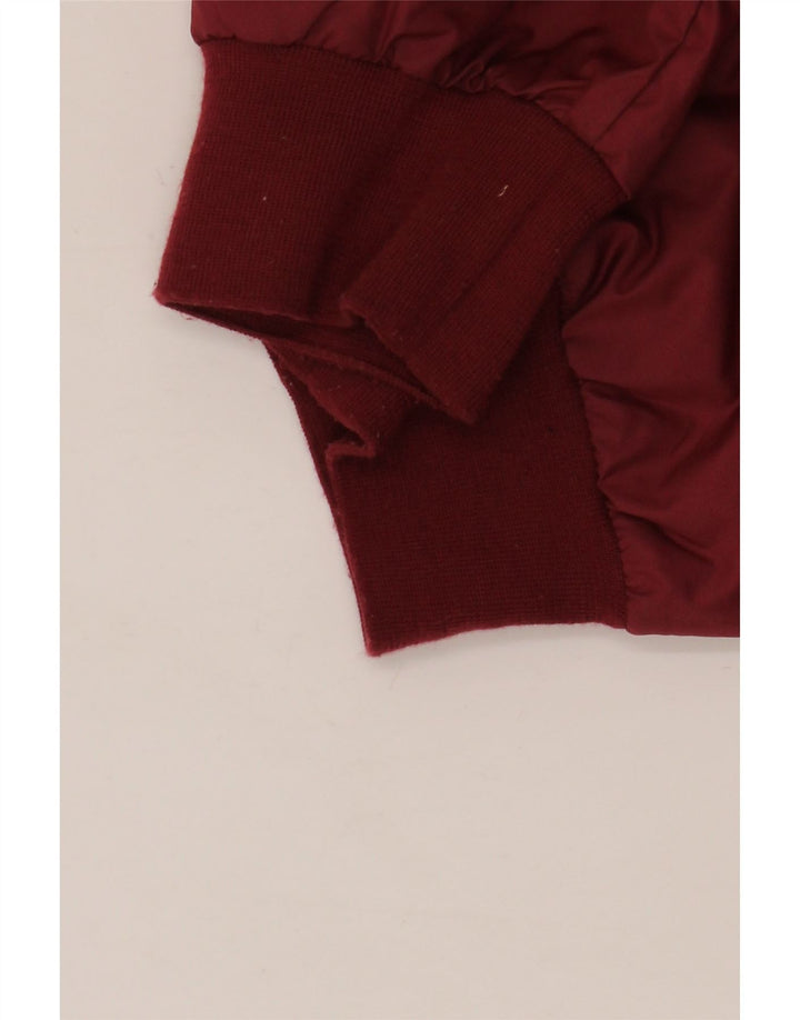 Nike Boys Hooded Rain Jacket 10-11 Years Medium Red Colourblock Polyester