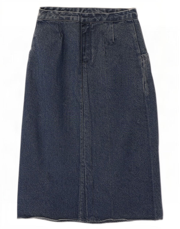 POP 84 Womens High Waist Denim Skirt W30 Medium Blue