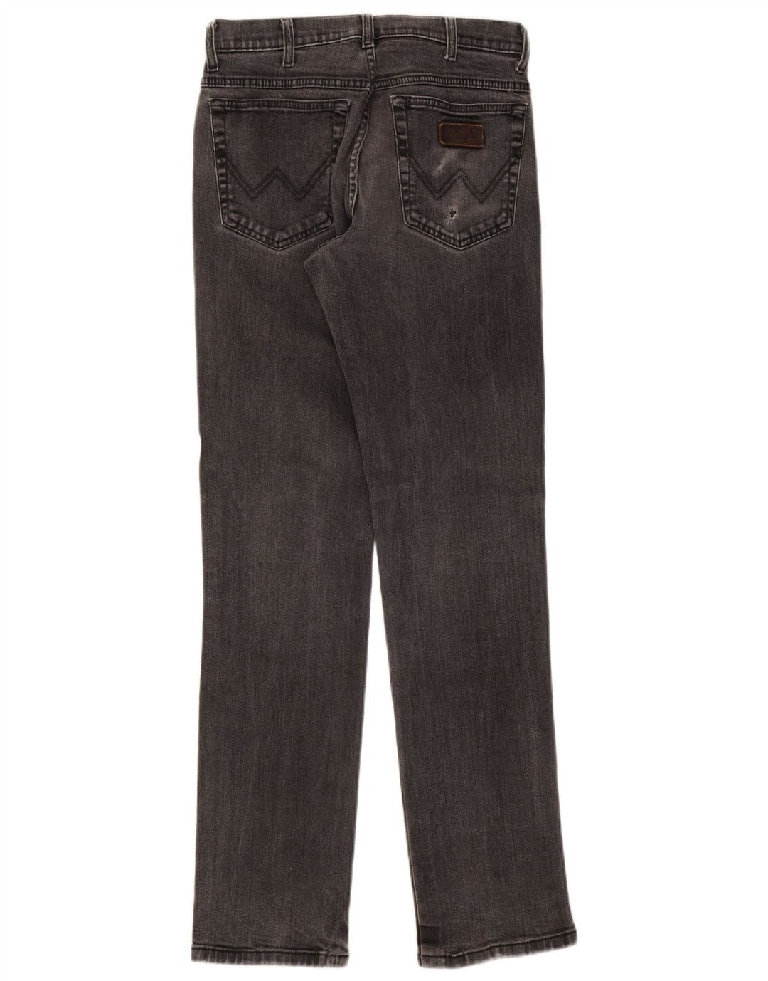 Wrangler Mens Texas Stretch Straight Jeans W33 L34 Grey Cotton