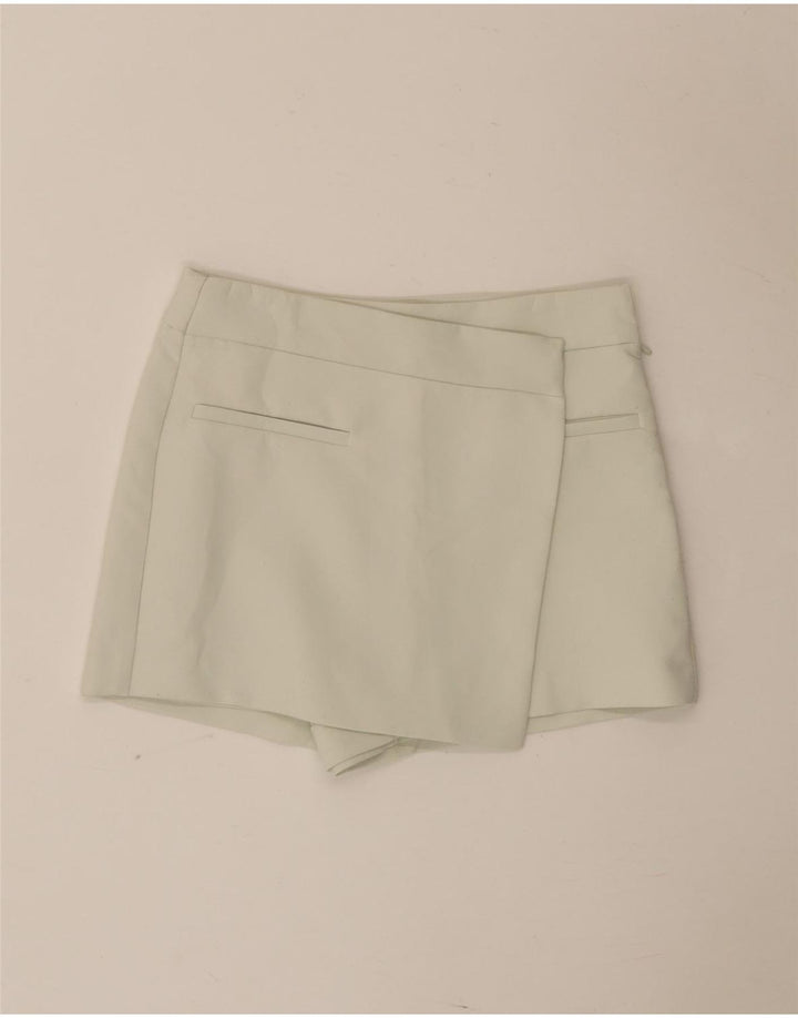 Zara Womens Skort Hot Pants XS W25 Green Polyester