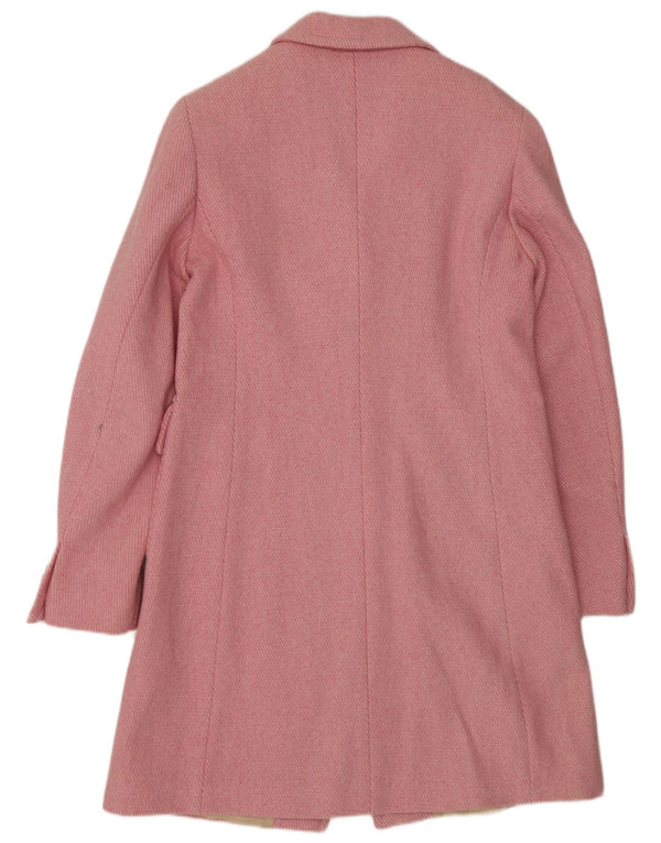 Marina Yachting Womens Overcoat IT 46 Large Pink Wool