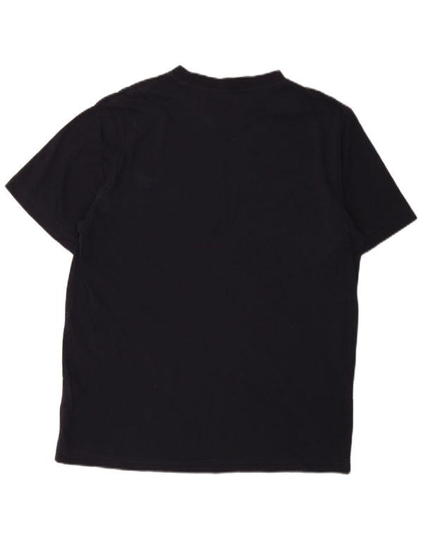 Puma Mens T-Shirt Top Medium Navy Blue Cotton