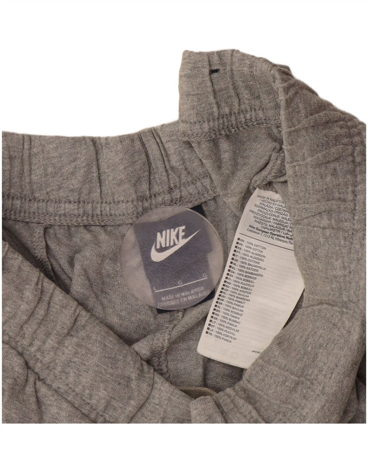 Nike Mens Sport Shorts Large Grey Flecked Cotton
