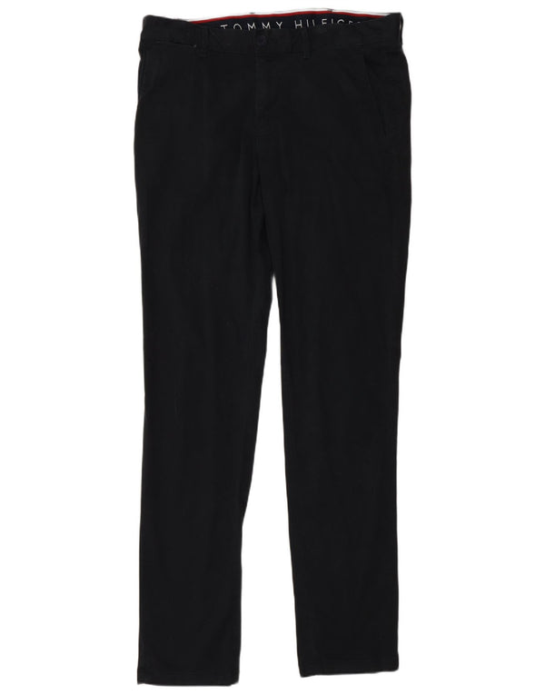 Tommy Hilfiger Mens Slim Chino Trousers W34 L34 Navy Blue Cotton