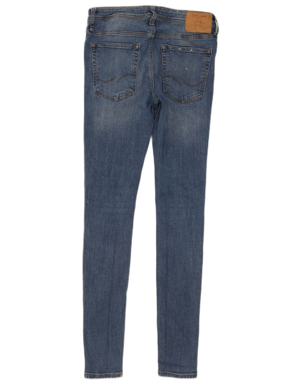 Jack & Jones Mens Liam Skinny Jeans W32 L34 Blue Cotton