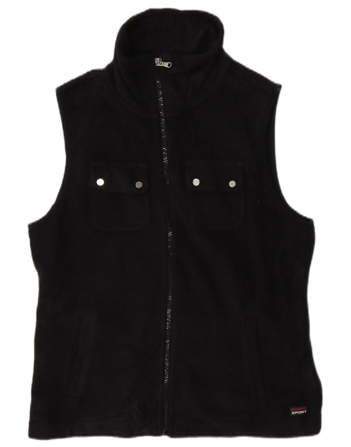 Chaps Womens Fleece Gilet UK 14 Medium Black