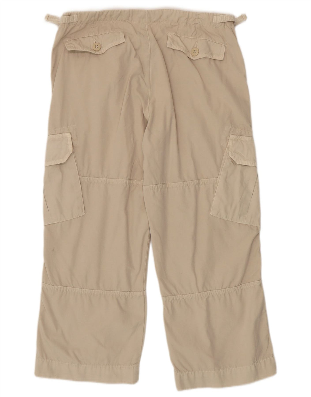 Gas Womens Cargo Cropped Trousers W29 L23 White Cotton