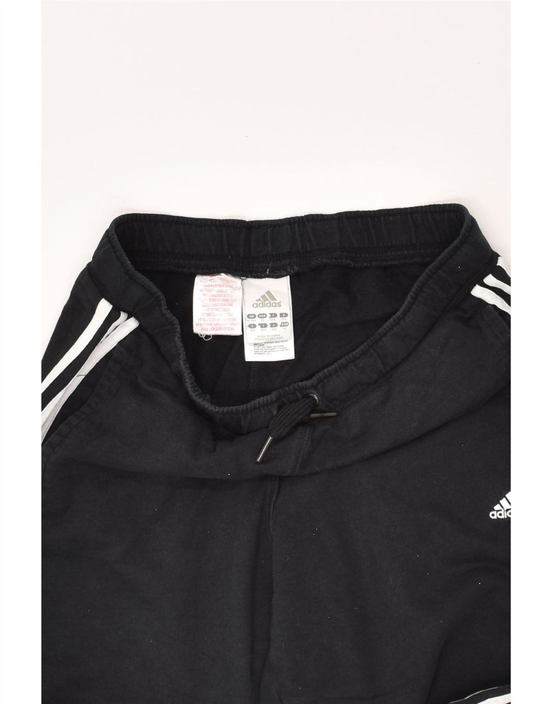 ADIDAS Boys Tracksuit Trousers 13-14 Years Black Cotton | Vintage Adidas | Thrift | Second-Hand Adidas | Used Clothing | Messina Hembry 