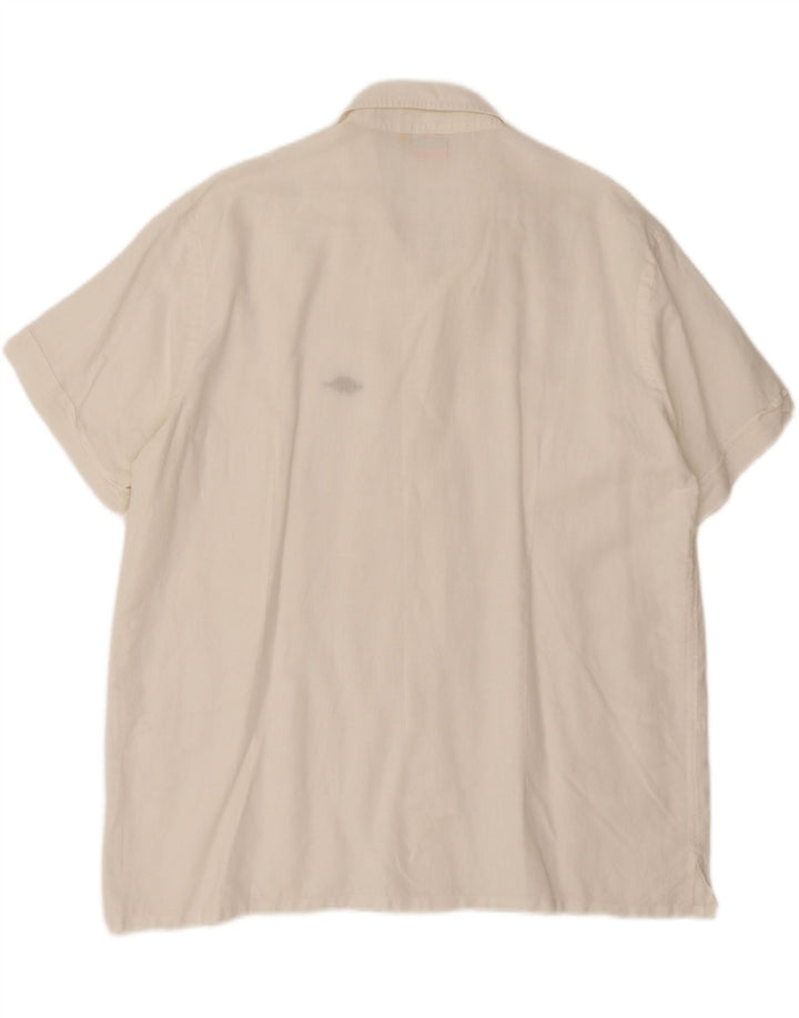 Charro Mens Short Sleeve Shirt XL Off White