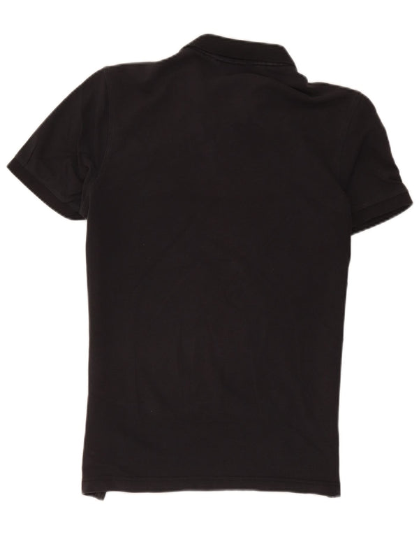 CALVIN KLEIN Mens Polo Shirt Medium Black Cotton