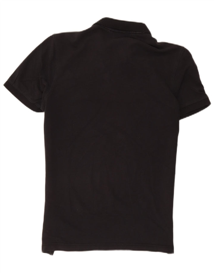 CALVIN KLEIN Mens Polo Shirt Medium Black Cotton