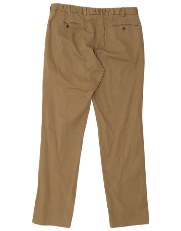 Polo Ralph Lauren Mens Straight Chino Trousers W33 L32 Beige Cotton
