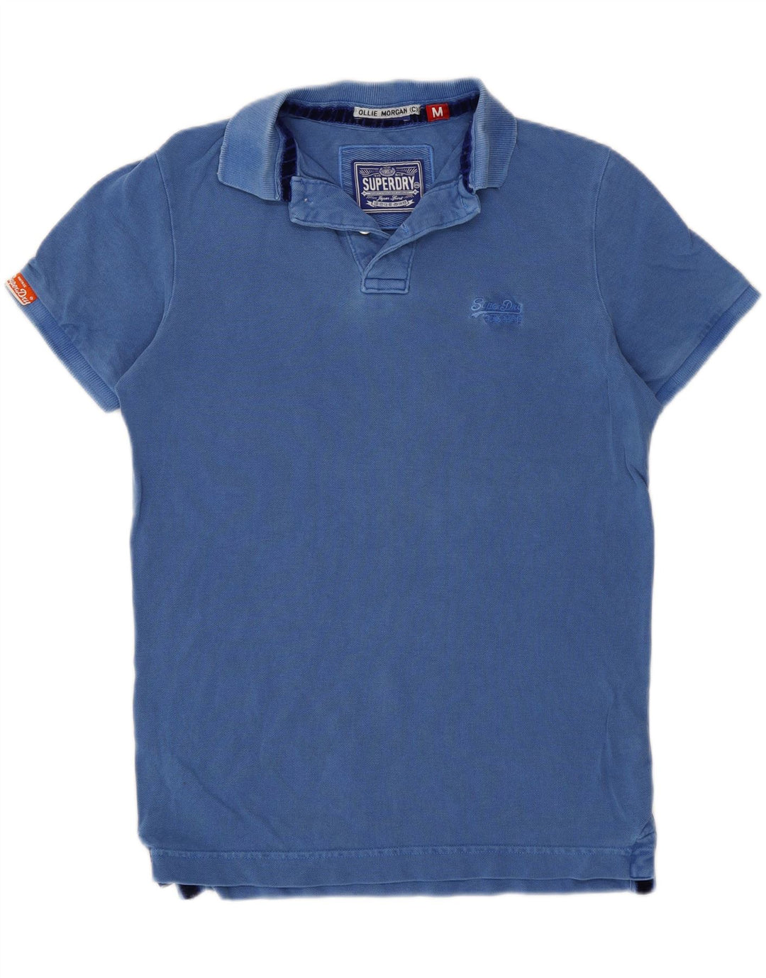 Superdry Mens Polo Shirt Medium Blue