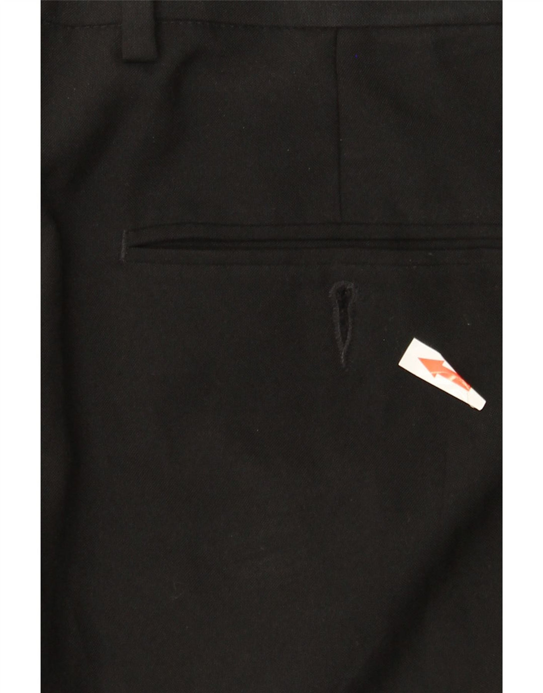 MARKS & SPENCER Mens Regular Fit Suit Trousers W36 L33 Black Polyester