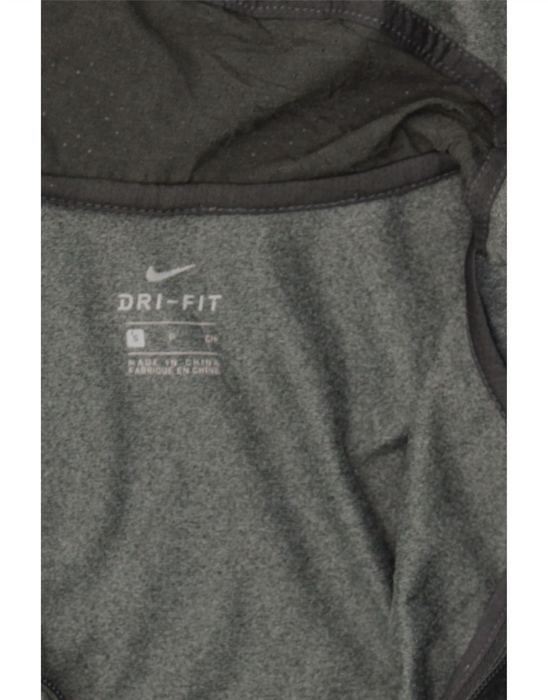 NIKE Womens Dri Fit Zip Hoodie Sweater UK 10 Small Grey Polyester Vintage Nike and Second-Hand Nike from Messina Hembry 