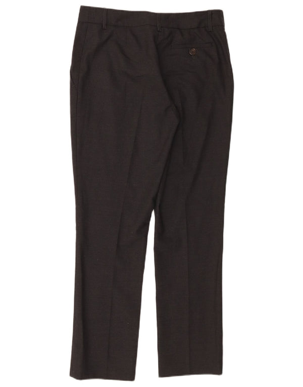 Moschino Womens Slim Suit Trousers UK 10 Small W28 L27 Grey Virgin Wool