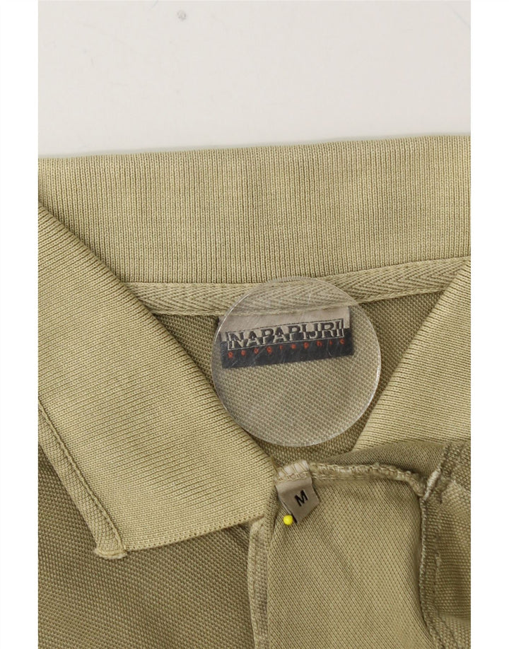 NAPAPIJRI Mens Geographic Polo Shirt Medium Khaki