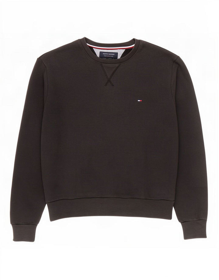 Tommy Hilfiger Mens Sweatshirt Jumper Medium Black Cotton