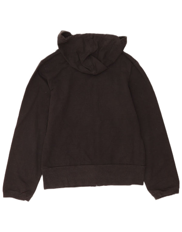 Reebok Womens Zip Hoodie Sweater UK 12 Medium Black