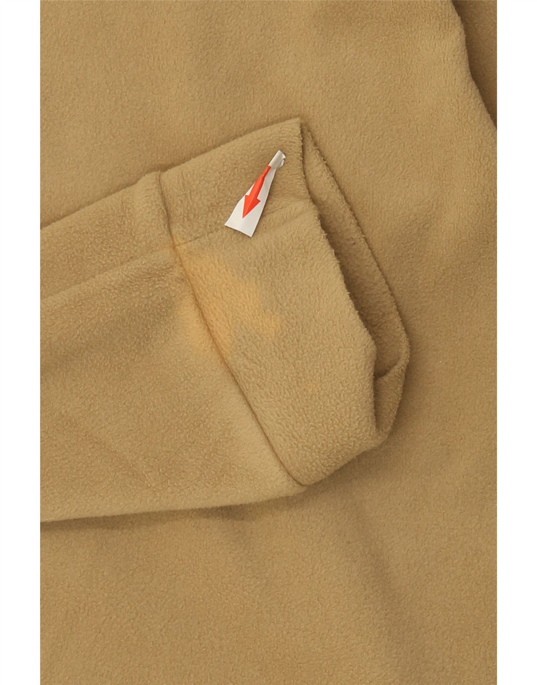 Champion Mens Zip Neck Fleece Jumper XL Beige Polyester