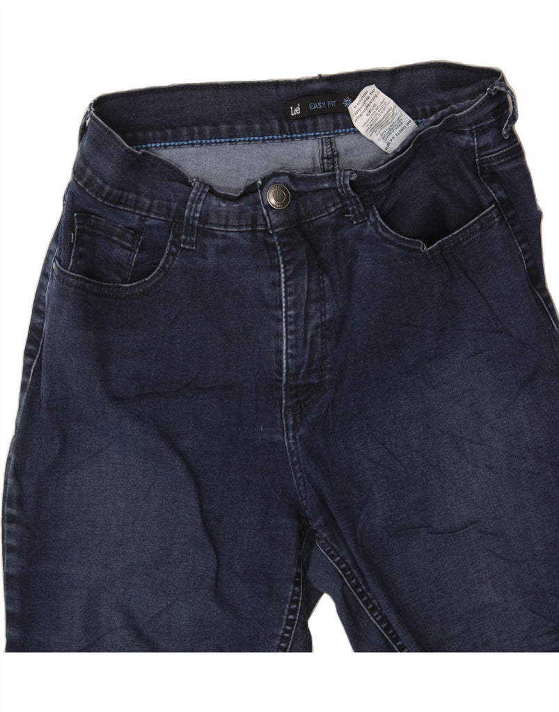 LEE Womens Easy Fit Capri Jeans US 10 Large W30 L20 Navy Blue Cotton Vintage Lee and Second-Hand Lee from Messina Hembry 
