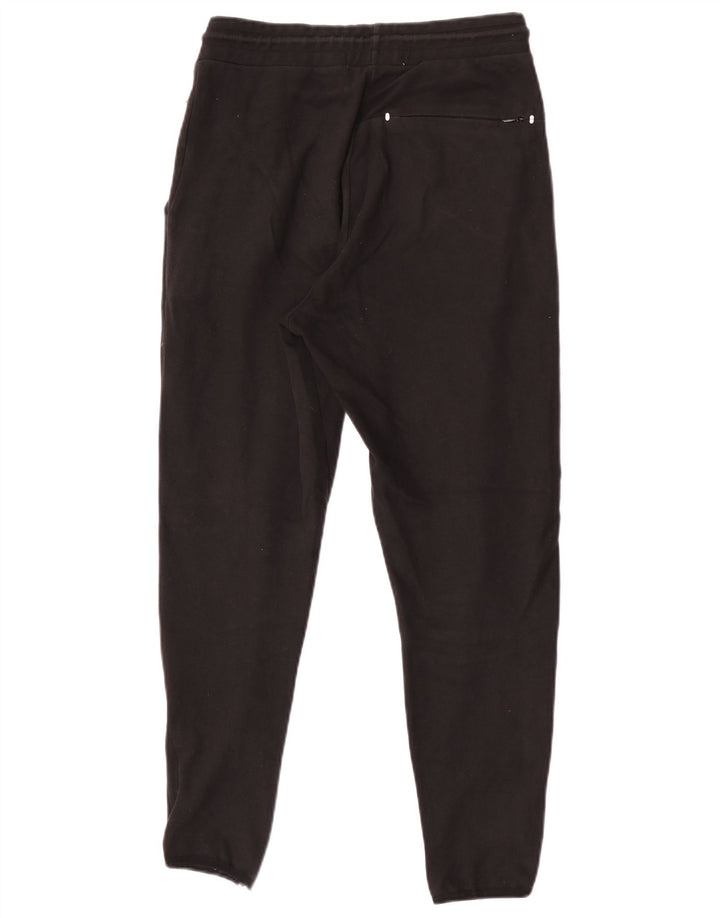 Zara Mens Tracksuit Trousers Small Black Cotton