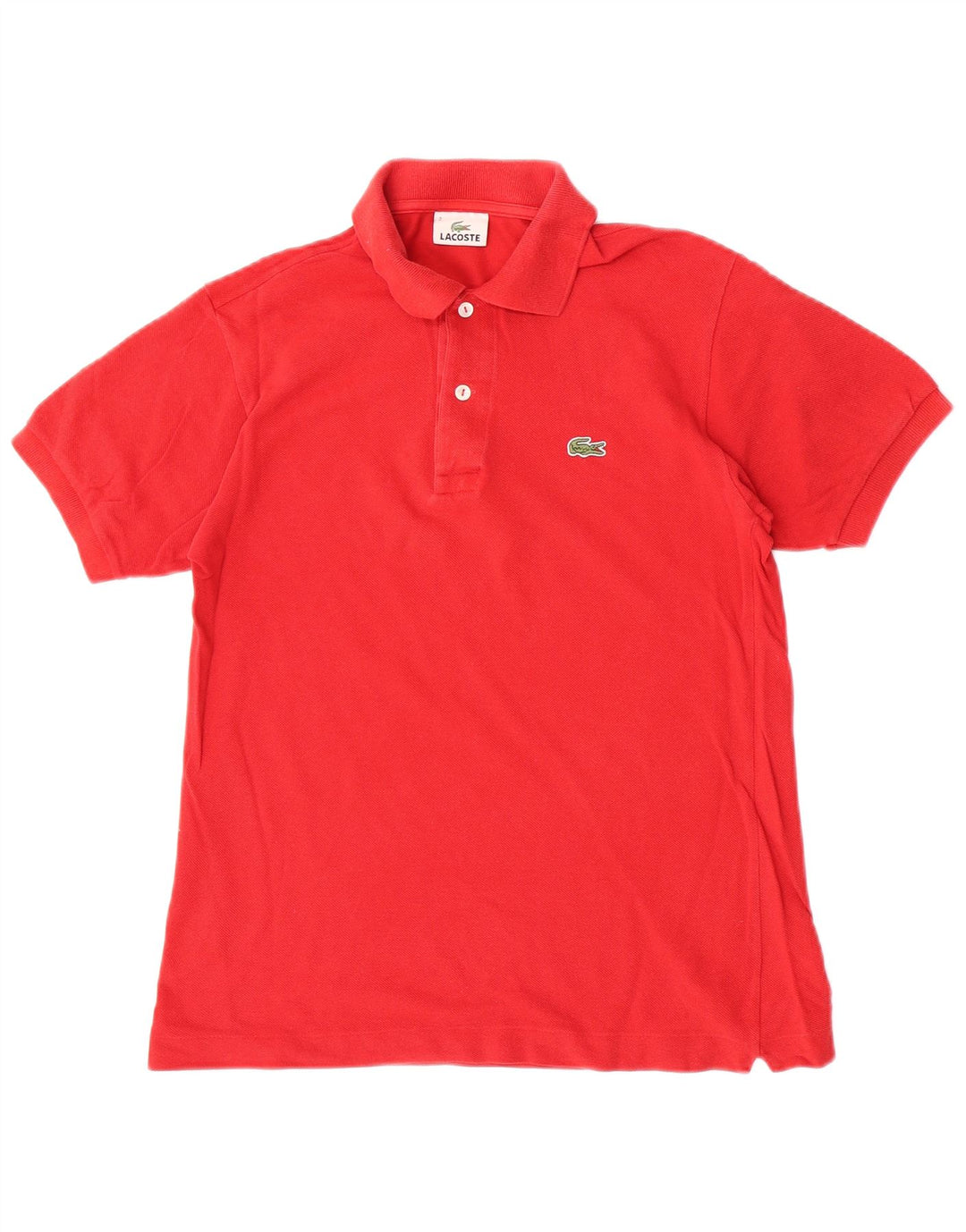 Lacoste Mens Polo Shirt Size 2 XS Red Cotton