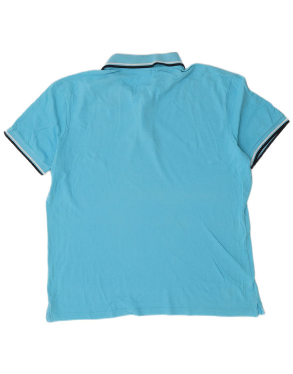 Diadora Mens Polo Shirt XL Blue Cotton