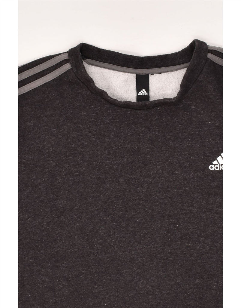 ADIDAS Mens Sweatshirt Jumper XL Black Cotton | Vintage Adidas | Thrift | Second-Hand Adidas | Used Clothing | Messina Hembry 